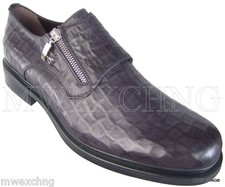 Cesare Paciotti Men’s Sz 7.5 Gray Silk Slip On Loafers Cesare Paciotti Men main image 4