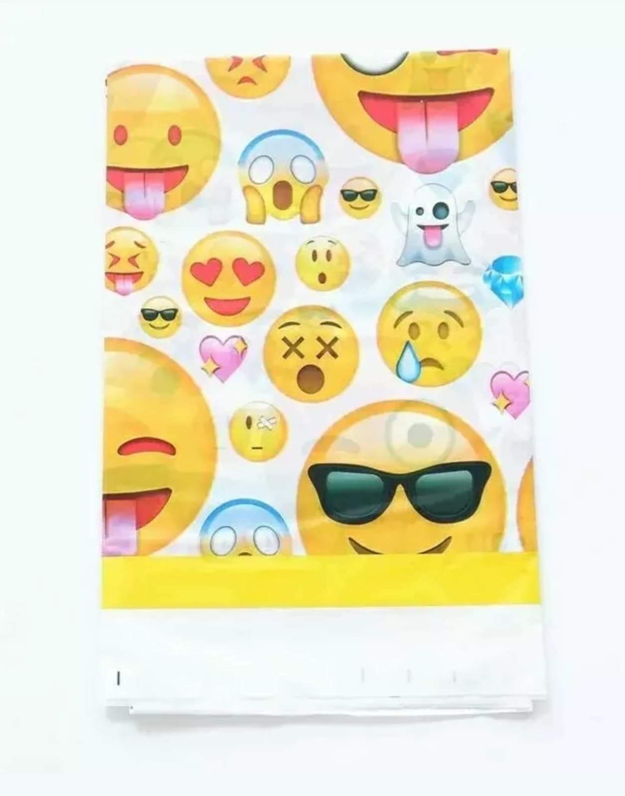 Emojii Plastic Table Cloth Party Bags Birthday Party Smiley Tablecloth