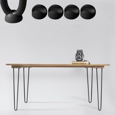 Table Base Set of 4 Hairpin Legs 60CM Hairpinlegs Black Table Runners ✨