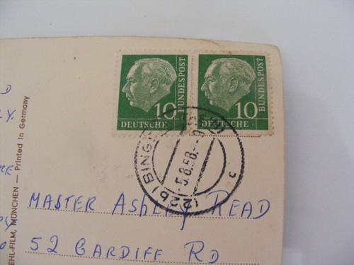 1957 Mecki & Wife Micki Character Hedgehogs Stamped German Postcards 4 In Lot - Picture 7 of 8