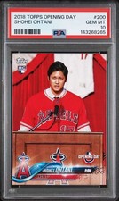 2018 Shohei Ohtani Topps Opening Day RC Rookie Card #200 PSA 10 Gem Mint