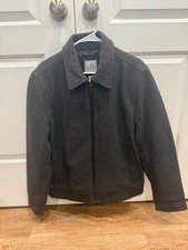 Vintage Gap Mens Charcoal Gray Full Zip Quilt...