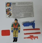 1993 GI JOE OUTBACK V4 ACTION FIGURE/FILE CARD/MISSILES/LAUNCHER/RIFLE/STAND