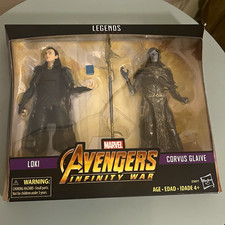 Hasbro Marvel Legends Avengers Infinity War Loki & Corvus Glaive 2-Pack Set