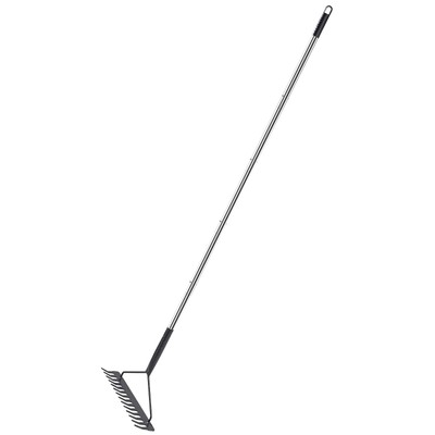 Sturdy Garden Rakes for Leaves: Metal Rake Heavy Duty Tool for Quick Clean Up...