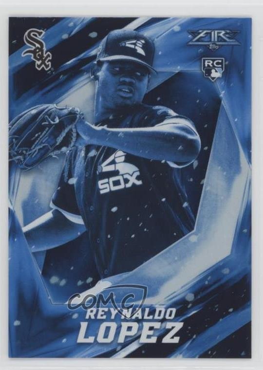 2017 Topps Fire Blue Chip Reynaldo Lopez #63 Rookie RC 8k4