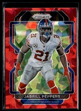 2021 Panini Prizm Football Red Cracked Ice #235 Jabrill Peppers