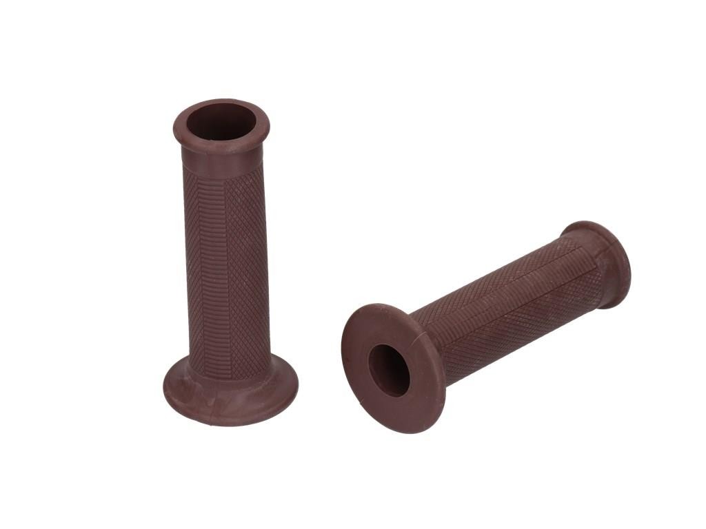 Kmx24 Handlebar Grip Rubber Set Diamond Profile Fits Simson Kr51 Sr4-2 3 4 Brown