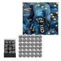 Chessex Dice D6 Sets: Phantom Teal With Gold - 12Mm Six Sided Die (36) Block Of 