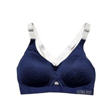 Victoria Sport Incredible Lightweight Bra Navy Blue White Strappy Back 34D