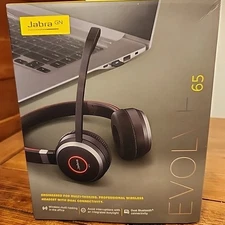 Jabra Evolve 65 MS Stereo Wireless Headset (HSC018W END040W) - Open Box