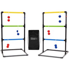 Ladder Toss Game Set 6 Soft Rubber Bolo Balls Travel Carrying Case Classic