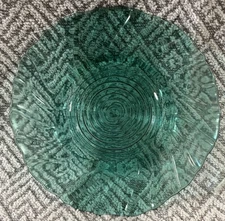 4 Rare Vintage Jeanette 1930’s Saucer/Plate Swirl Ultramarine JEANNETTE 6”