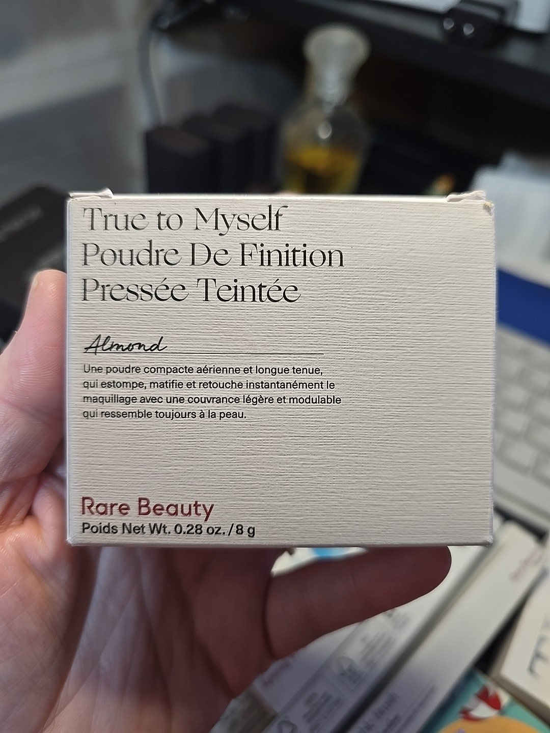 Rare Beauty True To Myself Tinted Pressed Finishing Powder Almond 0.28oz NIB