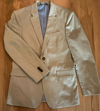Banana Republic 38R Beige Cotton Sport Coat Blazer Jacket Stretch Standard Fit