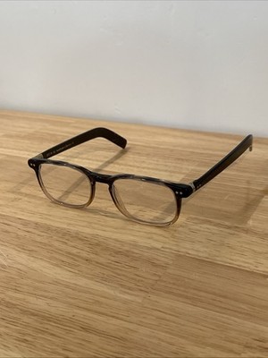 Rare Authentic Lunor A6 Mod.244 col. 18m Black Havana 50mm Frames Only Germany