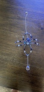 Handcrafted Beaded Spider Suncatcher