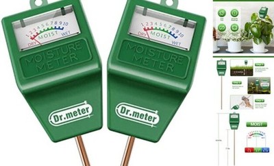 Soil Moisture Meter, 2 Packs Soil Test Kit for Garden Lawn Farm Indoor 11 Inch