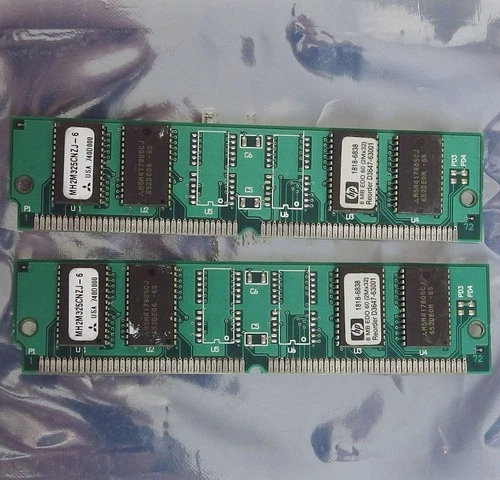 Set 2x HP 1818-6838 8MB 16MB kit 60ns 72-pin SIMM non-parity EDO RAM
