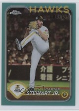 2024 Chrome NPB Nippon Professional Baseball Aqua Refractor Carter Stewart 1s8m