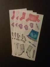 Creative Memories  Lot of Four Studio Stickers  2" x 5" Gogo Boots