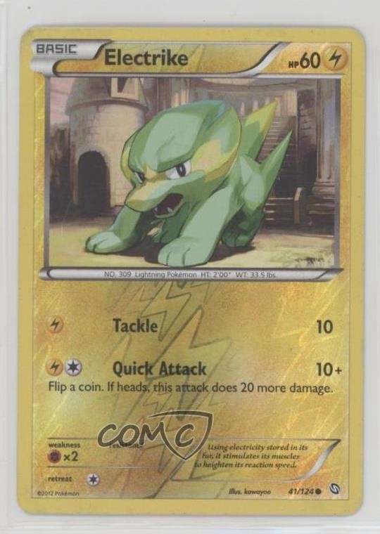 Electrike Reverse Foil Pokémon Black & White Dragons Exalted #41