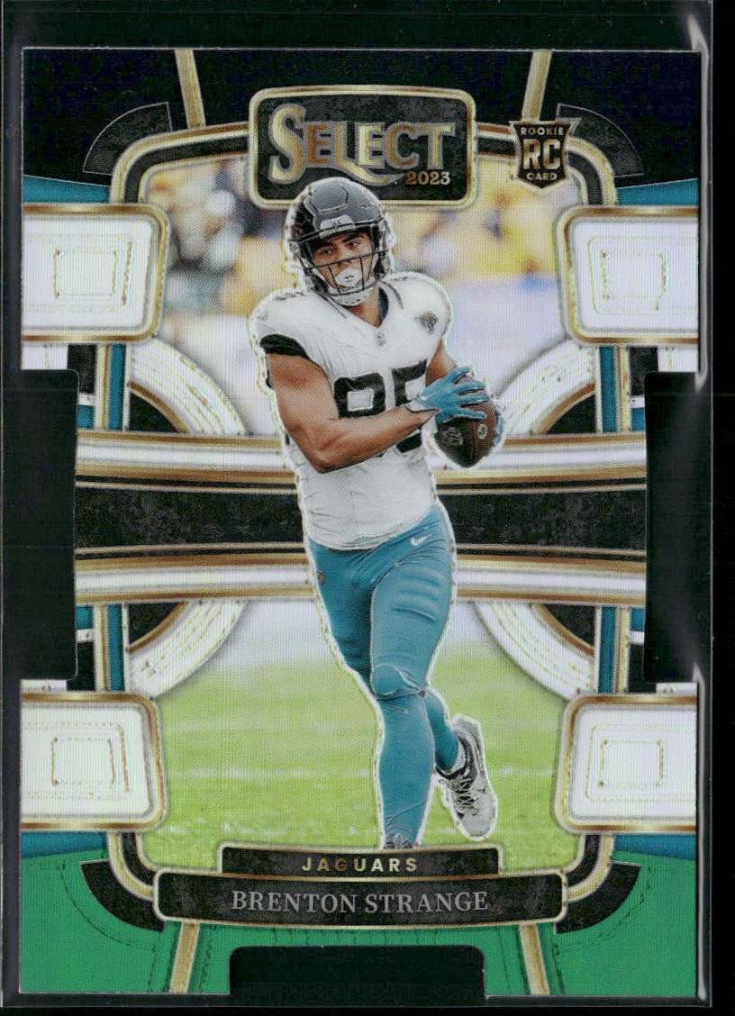 2023 Panini Select #45 Brenton Strange Black and Green Prizms Die Cuts