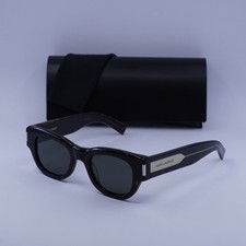 New Saint Laurent SL573 002 Dark Havana/Grey 49-21-145 Sunglasses
