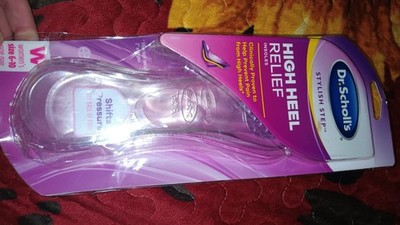 Dr. Scholl's Stylish Step High Heel Relief Gel Insoles Clear Women's 6-10