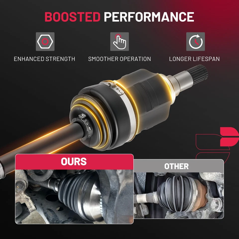 Par de ejes delanteros CV para Toyota Corolla 2003 2004 2005 2006-2008 transmisión automática Foto 3 de 4