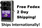 New Electro-Harmonix EHX Bass Clone Bass Chorus Effects Pedal