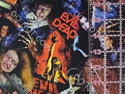 Custom 100% Cotton Woven Fabric Evil Dead Horror Movie By The 1/4 Yard 9x56