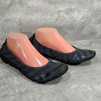 Nike Studio Pack Black & Gray Ballet Flats Slip On Pink Swoosh Women's Size 9.5