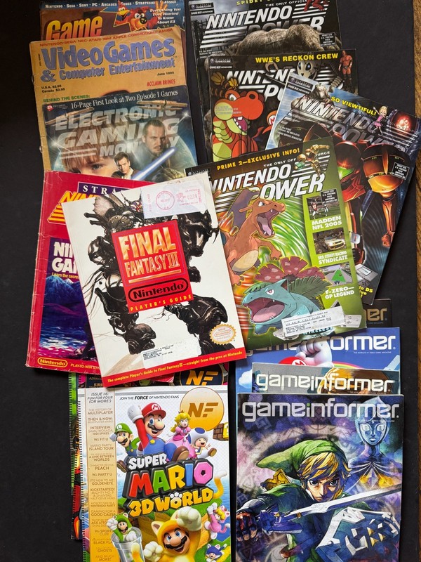 Final Fantasy 3 guide Nintendo Power EGM Game Informer Nintendo Force Lot
