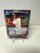 Natanael Yuten 2025 Bowman Chrome 1st Refractor Auto /499 #CPA-NY Red Sox