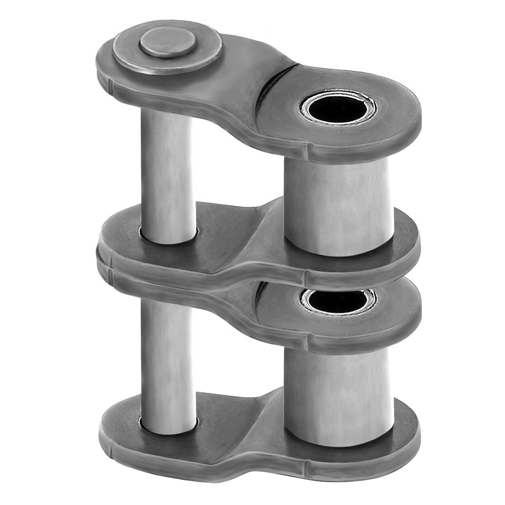 16B-2 Offset Half Link for Roller Chain Double Strand (Qty 2)
