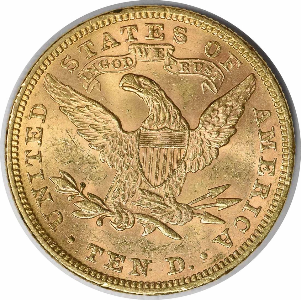 1894 $10 Gold Liberty Head AU Slider Uncertified #325 - Image 2 of 2