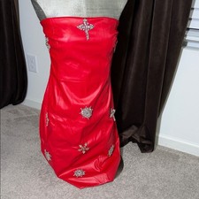 Fashion Nova Radiant Red Strapless Dress