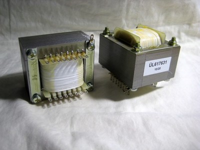 2x Pikatron Silberdraht - STAX - Übertrager 1:26 / 400V:15V