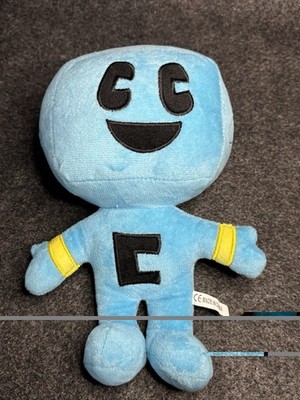 Craftee Plush 10  Blue Minecraft YouTuber Character Signed Back Soft Toy