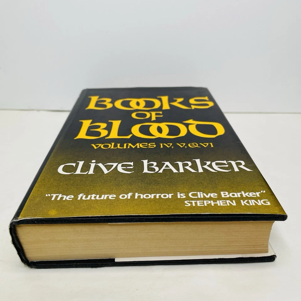 Clive Barker's Books Of Blood Vol 4-5-6 Rare UK Publication 1988 HCDJ  Horror - Image 4 of 4