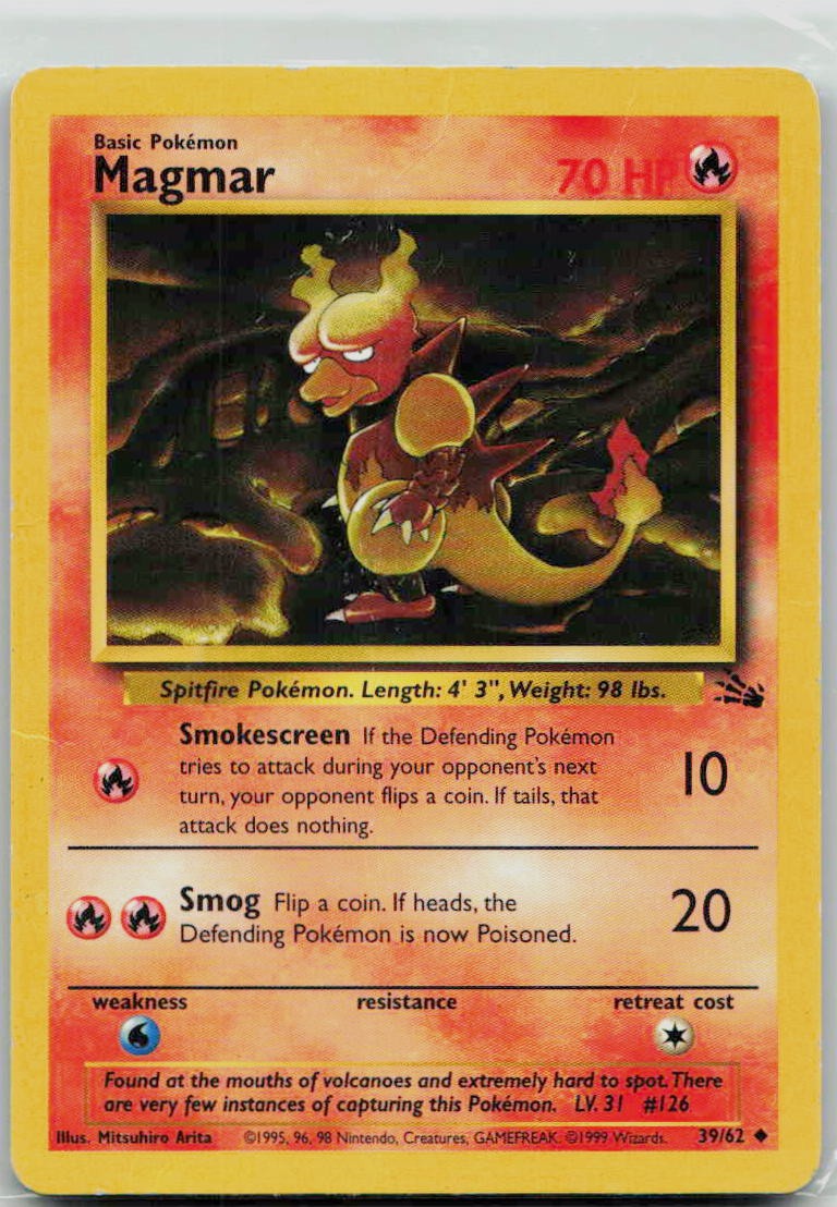 Magmar 39/62 DM FREE SHIPPING