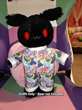 OUTFIT ONLY Build A Bear Moth Mothman PJ Sleeper Emo Goth Kawaii Sanrio Plush