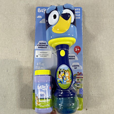 Little Kids Bluey Lights Sounds Bubble Wand w/ 4 fl oz Bubble Solution