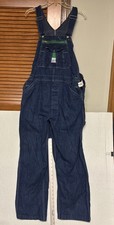 VINTAGE Liberty Overalls Mens 38/26Carpenter Bib Work Wear Denim Farmer USA Made