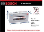 Car Battery S5015 Bosch 020 920A 110Ah 5Yr Warranty 394x175x190