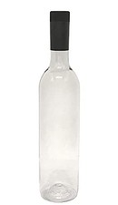 nicebottles Plastic Wine Bottle Screw Cap, Clear, 750ml Pack of 1, Clear