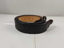 New Nocona Black Braided Leather Concho Belt Sz 44 NO BUCKLE Free Shipping