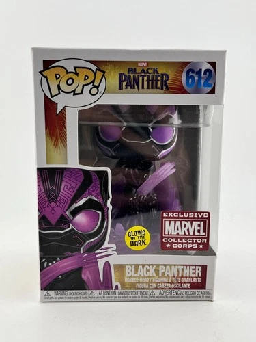 Funko POP! Marvel Black Panther - #612 Black Panther - Exclusive Glow