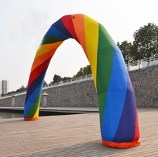 26X10 Foot Inflatable Rainbow Advertising Arch No Blower